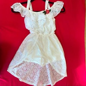 Lily Bleu Floral Lace Dress - Girls |  Size: 7
